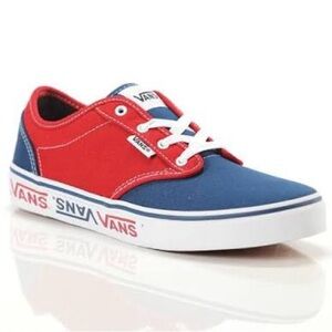Vans Atwood Skater Shoes - Unisex Red/White/Blue